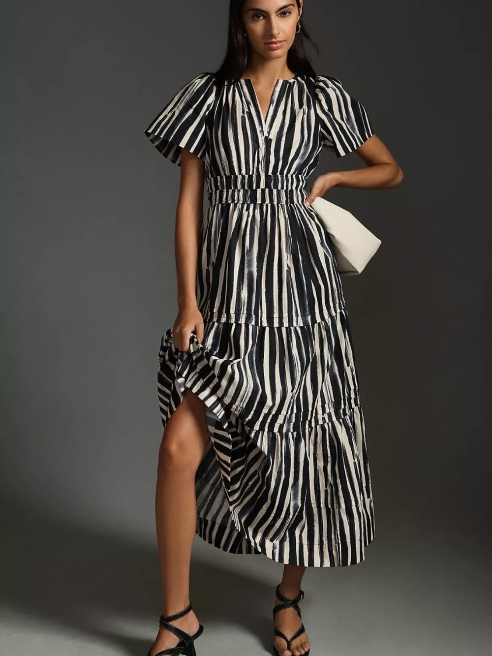 Anthropologie Somerset Maxi Dress – XS – NWT – Navy & White Carbon Stripe